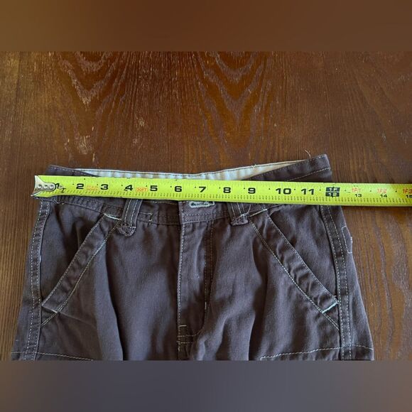 Carter’s || Vintage 90’s Burnt Chocolate Brown Cargo Boy Shorts Retro Pants Sz 7 - Picture 5 of 9